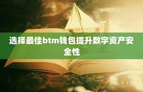 选择最佳btm钱包提升数字资产安全性