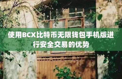 使用BCX比特币无限钱包手机版进行安全交易的优势