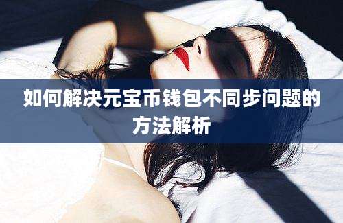 如何解决元宝币钱包不同步问题的方法解析