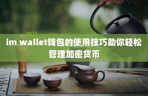 im wallet钱包的使用技巧助你轻松管理加密货币