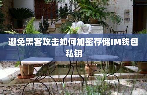 避免黑客攻击如何加密存储IM钱包私钥