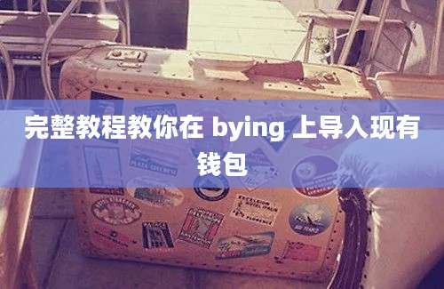 完整教程教你在 bying 上导入现有钱包