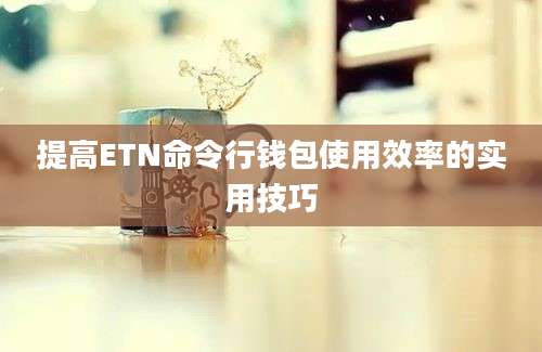 提高ETN命令行钱包使用效率的实用技巧