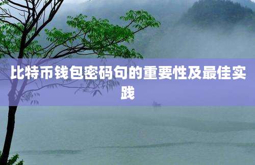 比特币钱包密码句的重要性及最佳实践