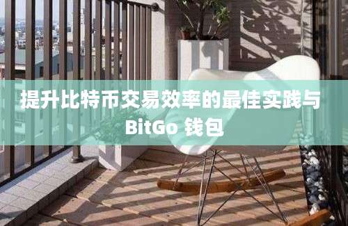 提升比特币交易效率的最佳实践与 BitGo 钱包